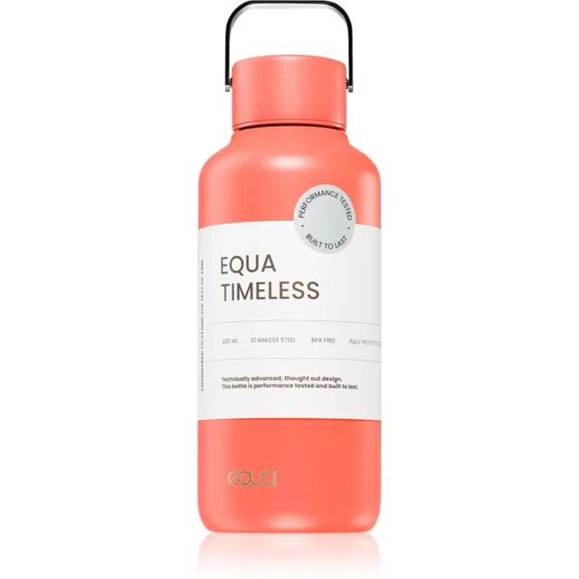 Equa Timeless nerezová láhev na vodu malá barva Aperol 1 ks
