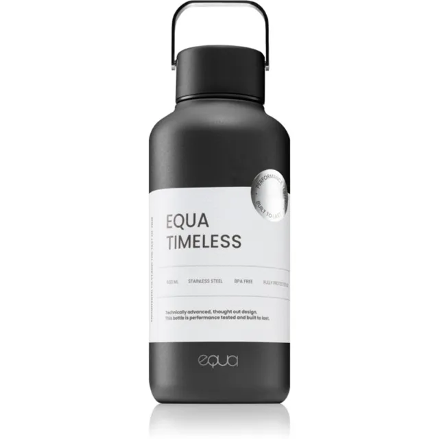 Equa Timeless nerezová láhev na vodu malá barva Dark 1 ks