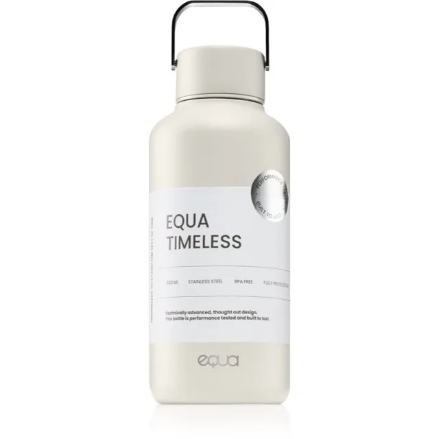 Equa Timeless nerezová láhev na vodu malá barva Off White 1 ks