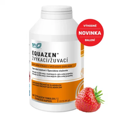 EQUAZEN žvýkací tob.360 jahodová příchuť