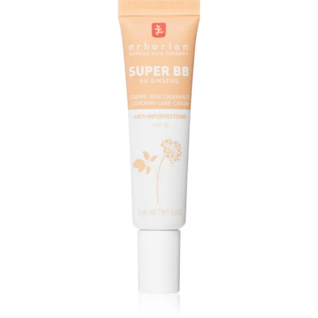 Erborian Super BB Covering Care-Cream BB krém pro bezchybný a sjednocený vzhled pleti malé balení odstín Dore 15 ml