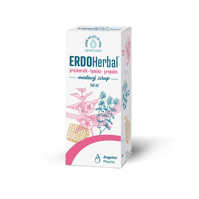 ERDOHERBAL medový sirup 140 ml