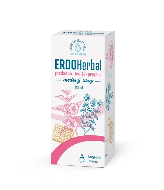 ERDOHerbal medový sirup 140ml