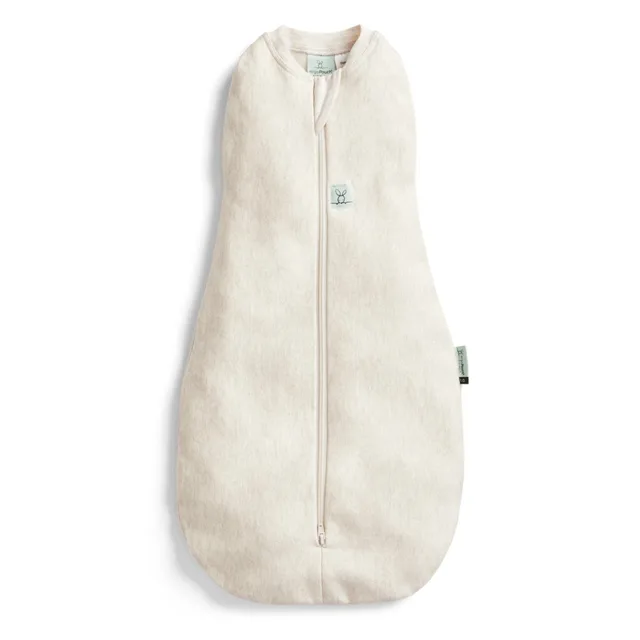 Ergopouch Zavinovačka a pytel na spaní 2v1 Cocoon Oatmeal Marle 3-6 m, 6-8 kg, 0,2 tog