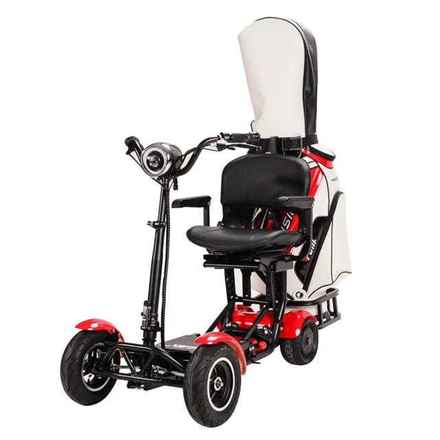 Eroute Skládací elektrický skútr pro seniory FOLD 2 Golf Li-ion Barva: Červená
