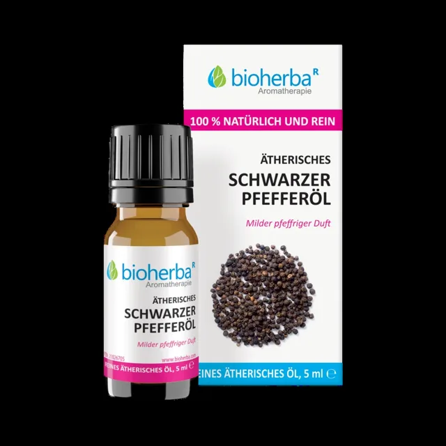 Esenciální olej černý pepř – 5 ml – Bioherba
