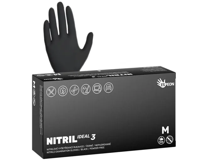 Espeon Nitril Ideal nepudrované černé 100 ks M