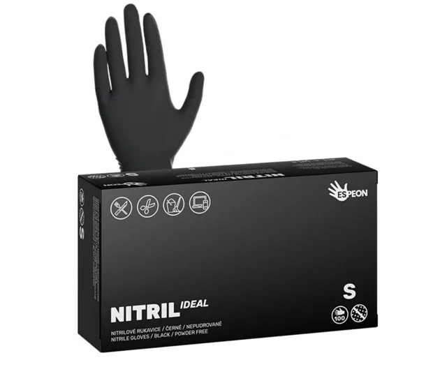Espeon Nitril Ideal nepudrované černé 100 ks S