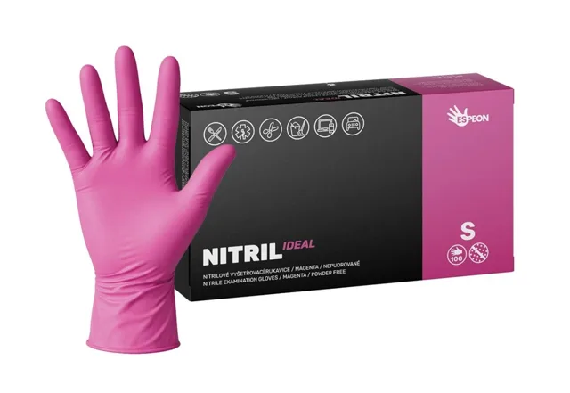Espeon NITRIL IDEAL nepudrované tmavě růžové 100 ks