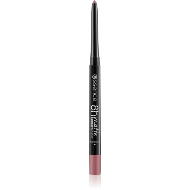 essence 8h Matte Comfort matná tužka na rty s ořezávátkem odstín 21 Clouded 0.3 g
