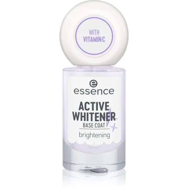 essence Active Whitener Base Coat podkladový lak na nehty s bělicím efektem 8 ml