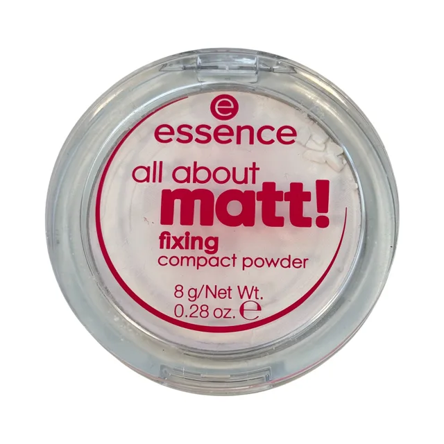 essence All About Matt! transparentní kompaktní pudr, 8g, poškozený