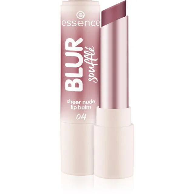 essence Blur Soufflé tónovací balzám na rty s matným efektem odstín 04 Nude Mauve 3 g