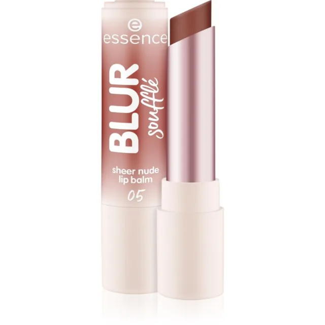 essence Blur Soufflé tónovací balzám na rty s matným efektem odstín 05 Nude Toffee 3 g