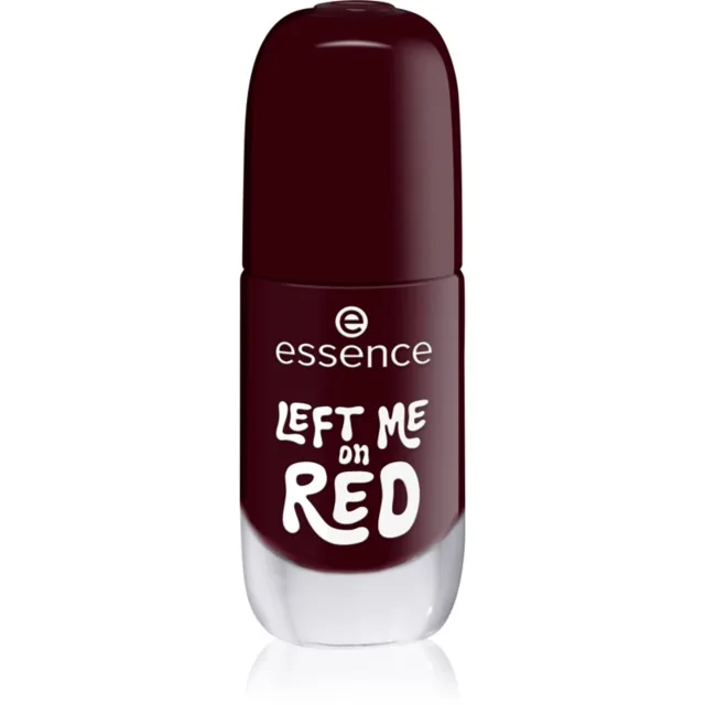 essence Gel Nail Polish gelový lak na nehty odstín 12 LEFT ME on RED 8 ml