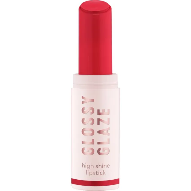 essence Glossy Glaze rtěnka s vysokým leskem odstín 04 Red-dy For The Day 1.9 g