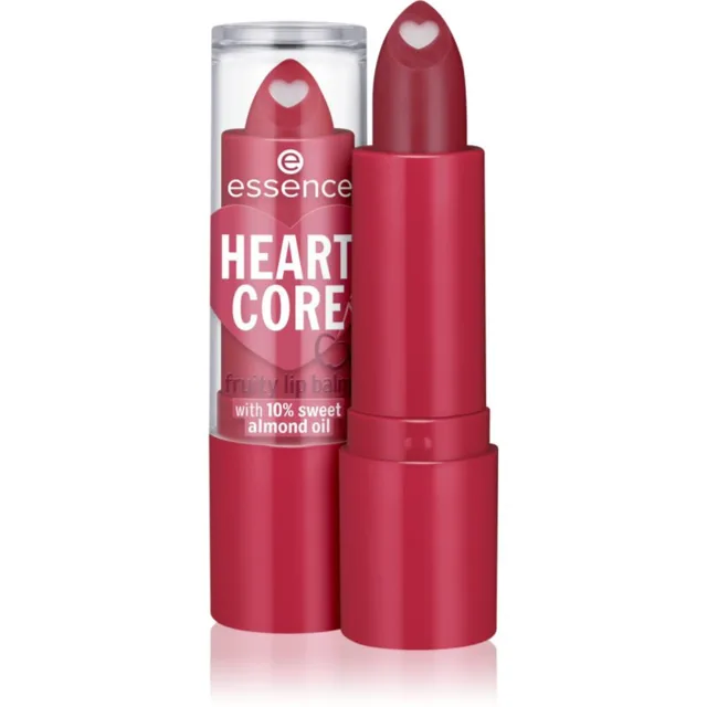essence HEART CORE balzám na rty odstín 01 Cherry 3 g