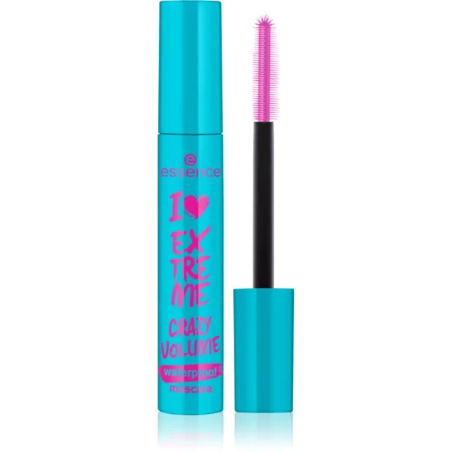 essence I LOVE EXTREME crazy volume voděodolná řasenka pro objem odstín Black 12 ml