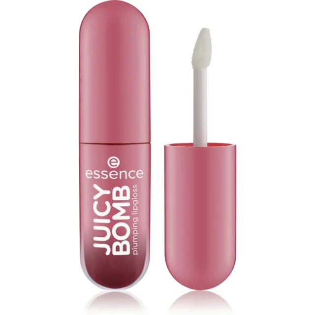 essence Juicy Bomb lesk na rty se zvětšujícím efektem odstín 08 Pure Raspberry 2.6 ml