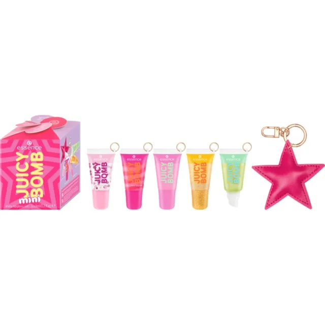 essence Juicy Bomb Mini sada na rty mini 01 Holiday Happiness