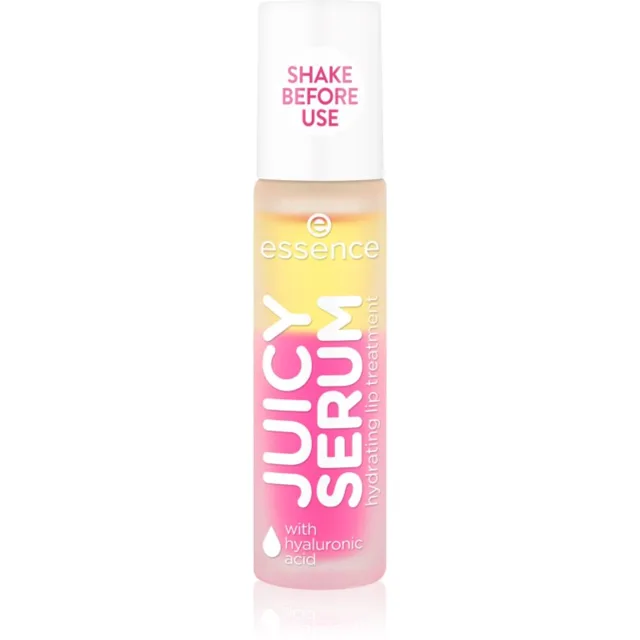 essence JUICY SERUM hydratační sérum na rty odstín 01 Raspberry 7.5 ml
