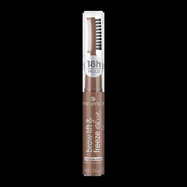 essence Laminační gel na obočí Brow lift & freeze 03 Medium Brown