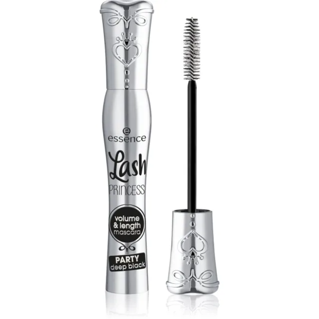 essence Lash PRINCESS PARTY objemová řasenka pro prodloužení a oddělení řas odstín deep black 10 ml