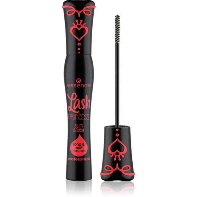 essence Lash PRINCESS Slim Brush voděodolná řasenka pro prodloužení řas 12 ml