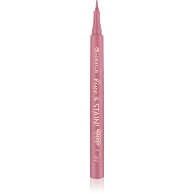 essence line & STAIN! TATTOO konturovací fix na rty pro dlouhotrvající efekt odstín 01 Everyone's Nude-Pink 1.1 ml