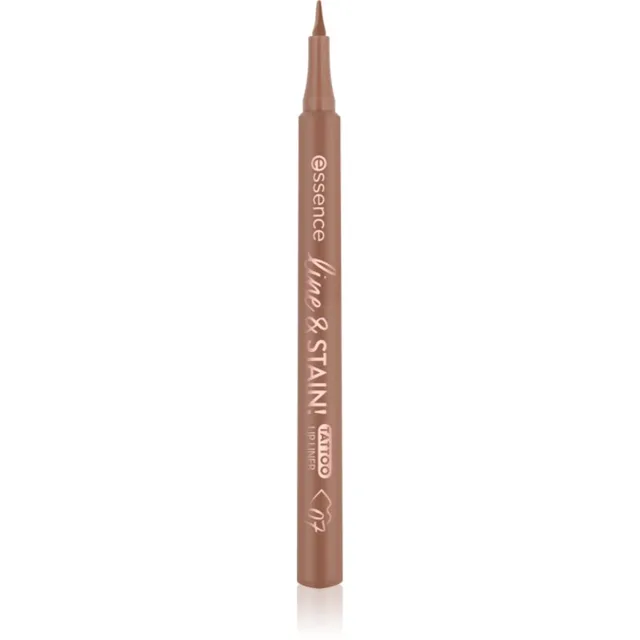 essence line & STAIN! TATTOO konturovací fix na rty pro dlouhotrvající efekt odstín 07 Trufflemaker 1.1 ml