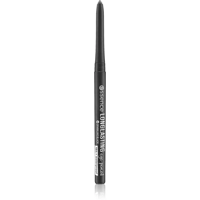 essence LONG-LASTING tužka na oči odstín 34 Sparkling Black 0.28 g