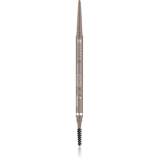 essence Micro Precise voděodolná tužka na obočí s kartáčkem odstín 01 Cool Blonde 0.05 g