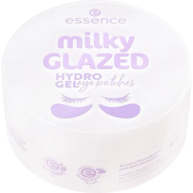essence milky GLAZED hydrogelové polštářky na oční okolí 60 ks