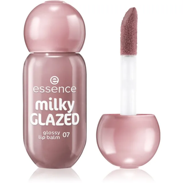 essence milky GLAZED tónovací balzám na rty s leskem odstín 07 Oat So Creamy 4 ml