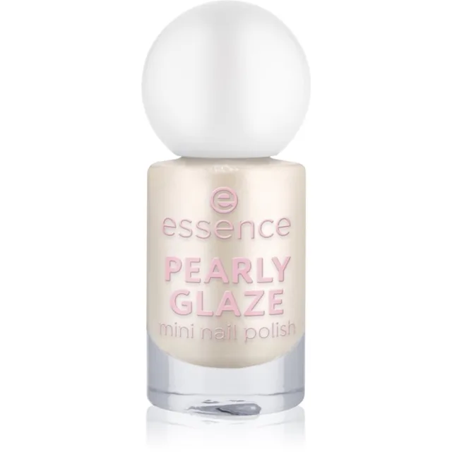 essence PEARLY GLAZE třpytivý lak na nehty mini odstín 16 5 ml