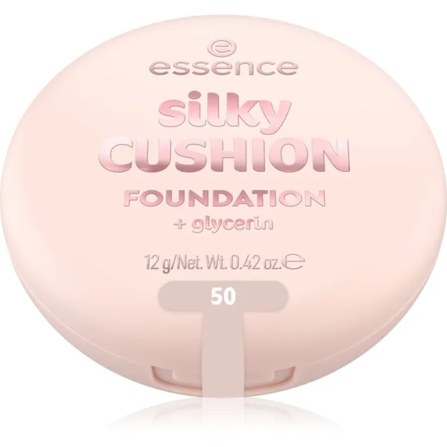 essence silky CUSHION FOUNDATION make-up v houbičce se středním krytím odstín 50 12 g