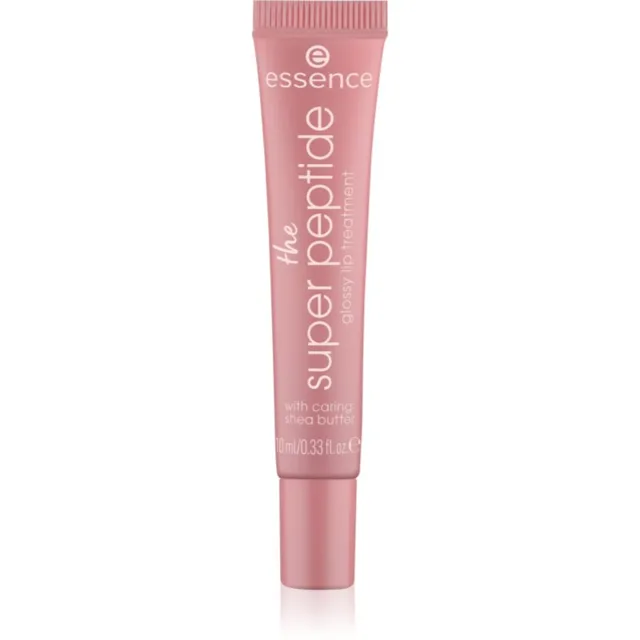 essence the super peptide glossy lip treatment balzám na rty odstín 03 Toffeetastic! 10 ml