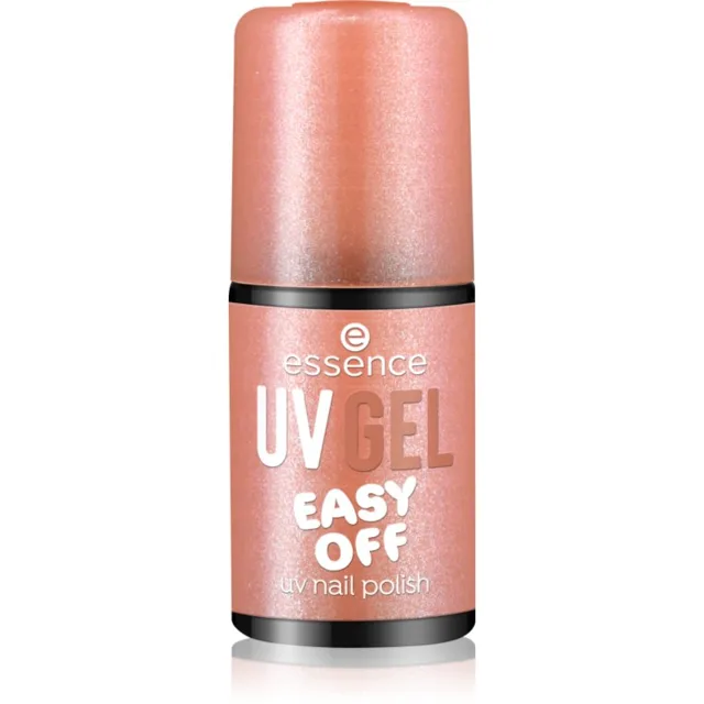 essence UV GEL EASY OFF gelový lak na nehty s použitím UV/LED lampy odstín 102 - sparkling seashell 5 ml