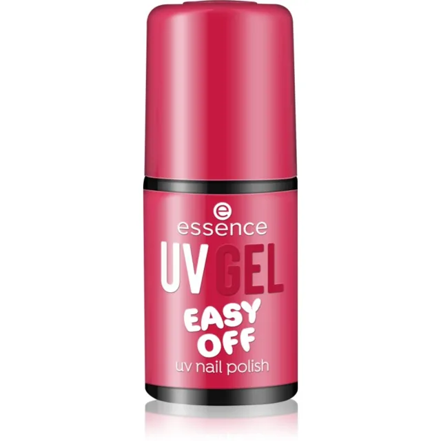 essence UV GEL EASY OFF gelový lak na nehty s použitím UV/LED lampy odstín 106 - pomegranate, please! 5 ml