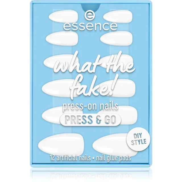 essence WHAT THE FAKE! umělé nehty 02 bare white