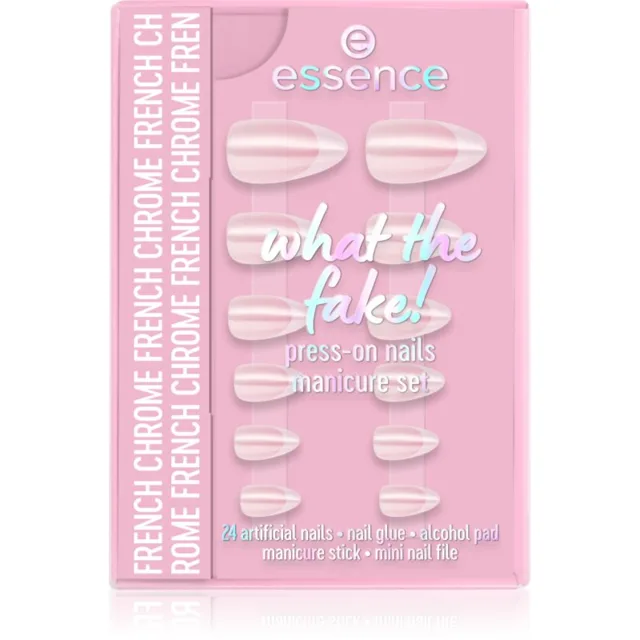 essence WHAT THE FAKE! umělé nehty 05 FRENCH CHROME