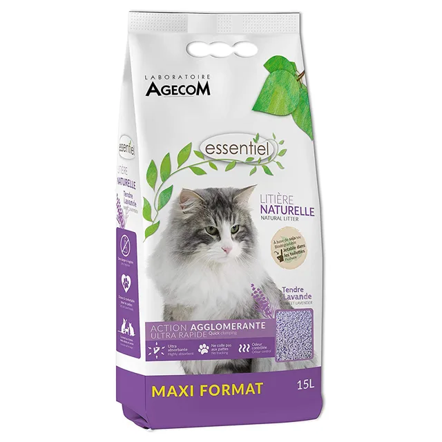 Essentiel Lavender přírodní stelivo pro kočky - 6 L