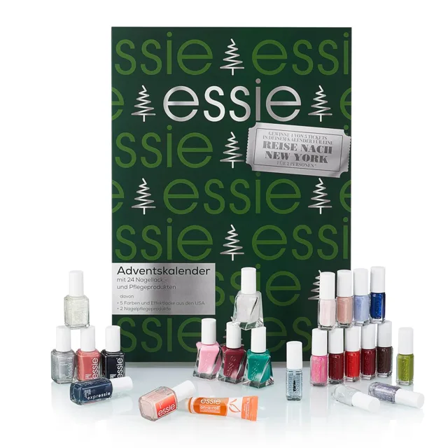 Essie Adventní kalendář laky na nehty a péče o nehty, 24 dvířek