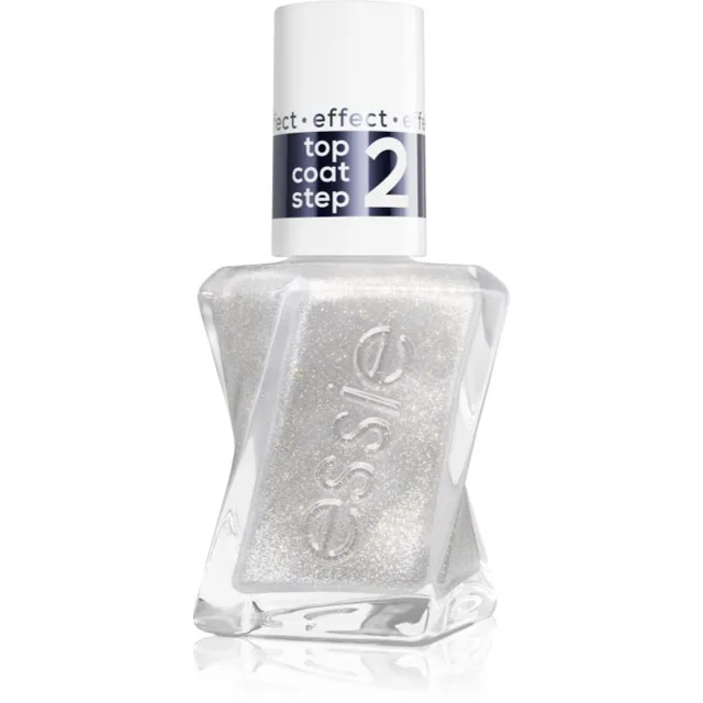 essie Gel by essie vrchní lak na nehty třpytivý 574 Diamond Dust 13.5 ml