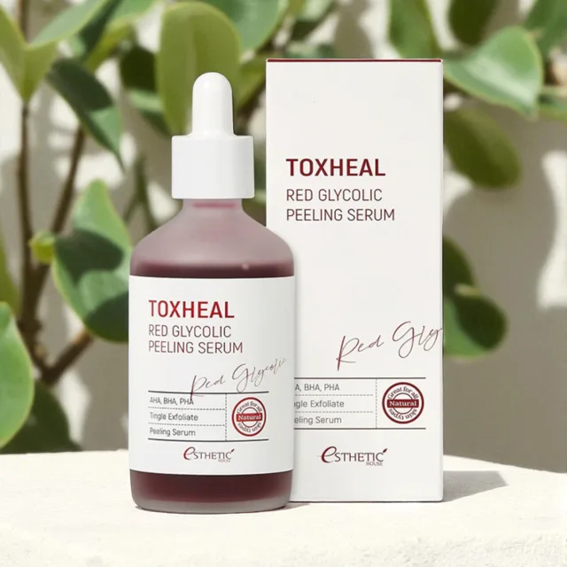 ESTHETIC HOUSE  - Toxheal Red Glycolic Peeling Serum - Červené glykolové peelingové sérum s AHA kyselinami - 100 ml