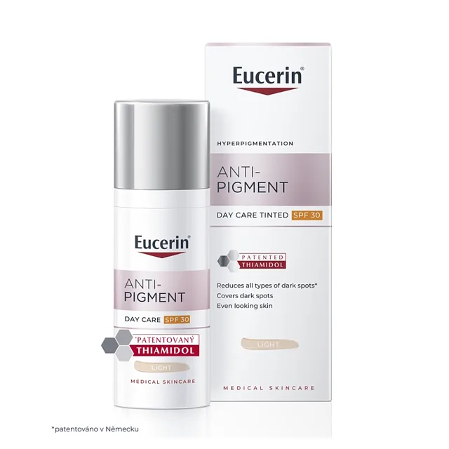 EUCERIN AntiPigment Denní krém tónovaný světlý SPF30 50 ml