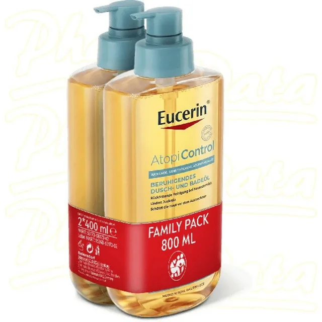 Eucerin AtopiControl sprchový olej 2 x 400ml