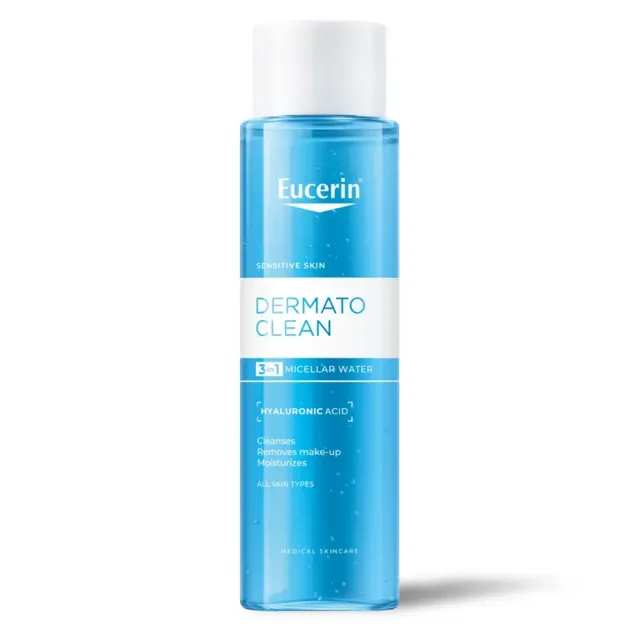 Eucerin DermatoClean Hyaluron Micellar Water 3in1 čisticí micelární voda 200 ml