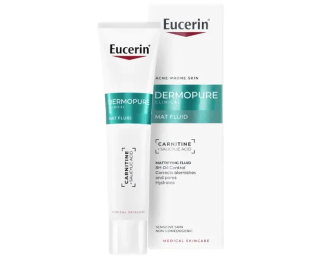 Eucerin DermoPure Clinical Mat Fluid matující fluid proti nedokonalostem aknózní pleti 40 ml