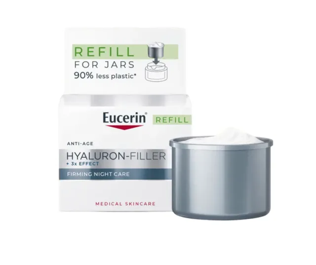 Eucerin Hyaluron Filler+3 x Effect noční krém náplň 50 ml